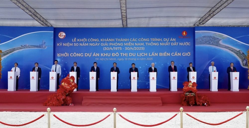 Khởi công dự án khu đô thị lấn biển Cần Giờ