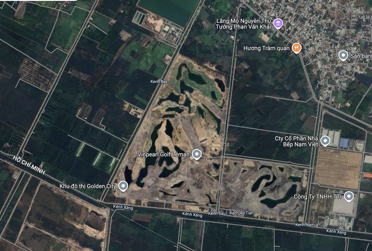 Vị trí sân Vinpearl Golf Leman Củ Chi