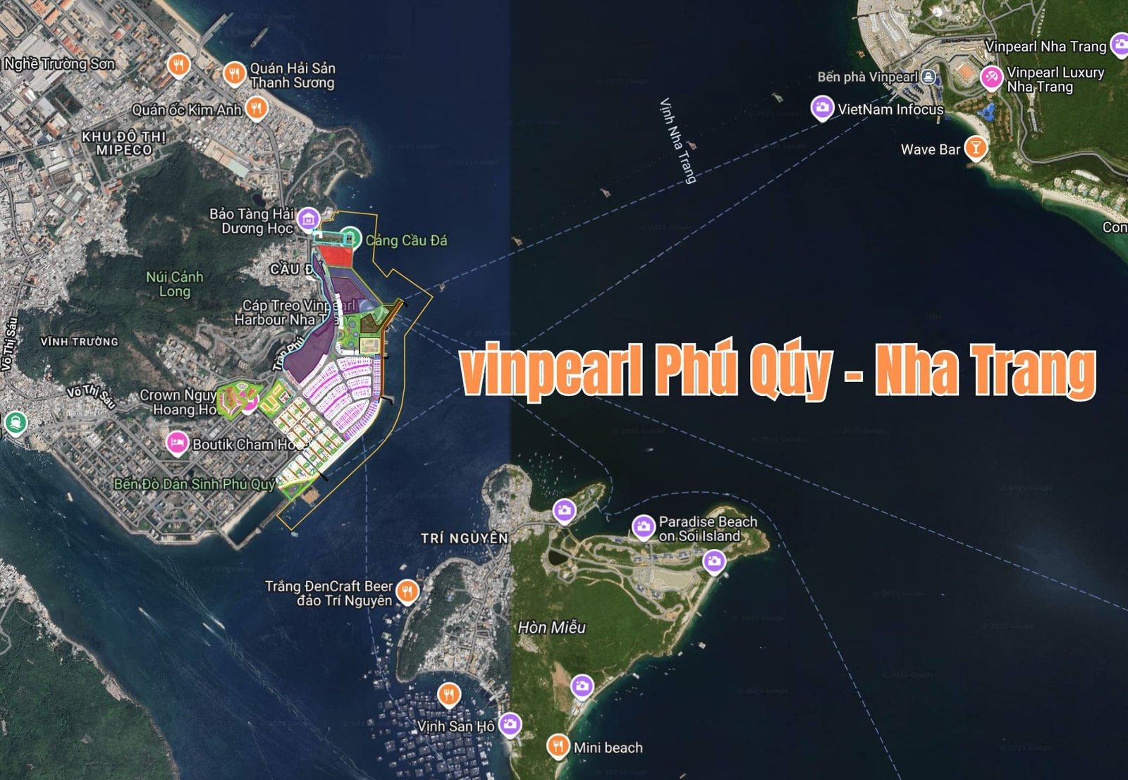 Vị trí chiến lược của dự án Vin Phú Quý Nha Trang