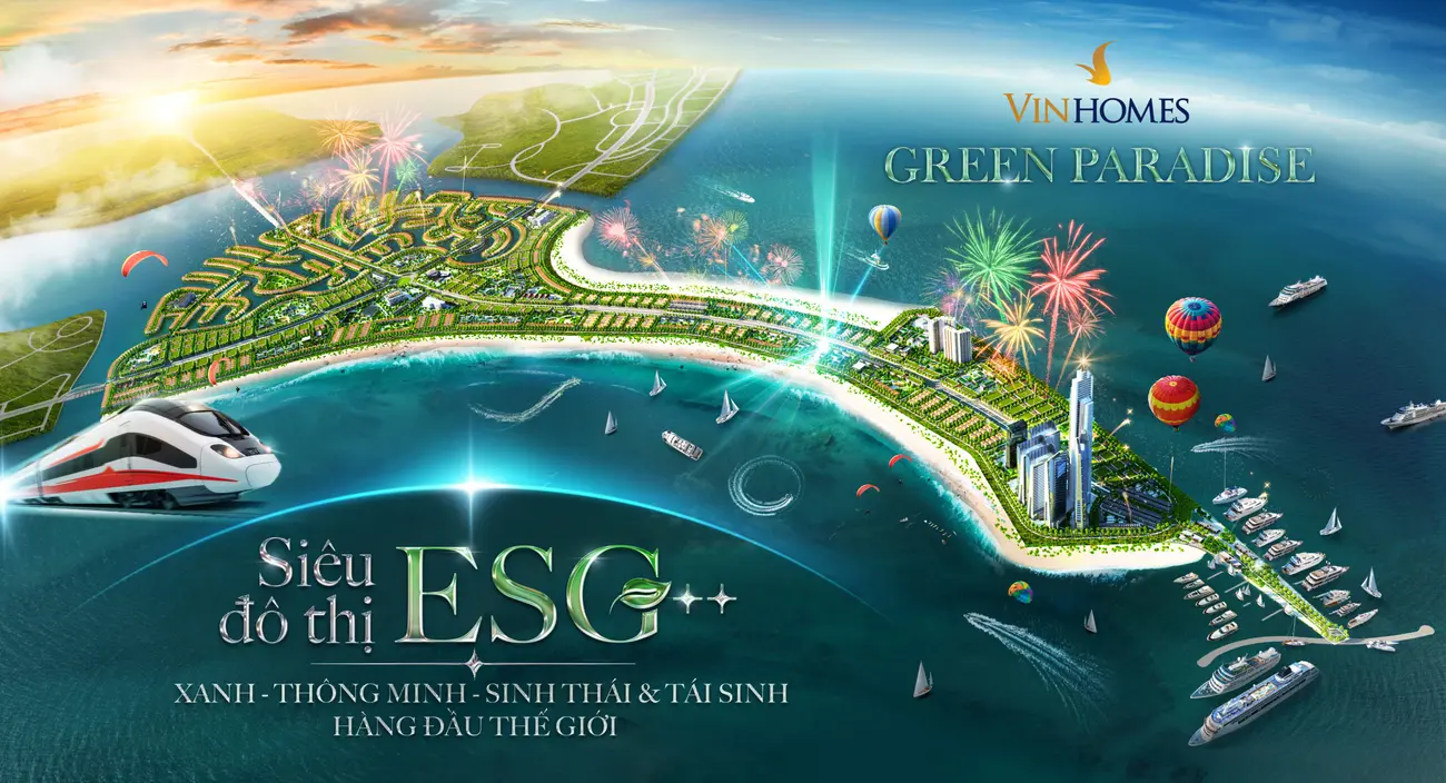 Vinhomes Green Paradise Cần Giờ: Đại đô thị sinh thái bên bờ biển, sẵn sàng đón chào tương lai phồn thịnh.