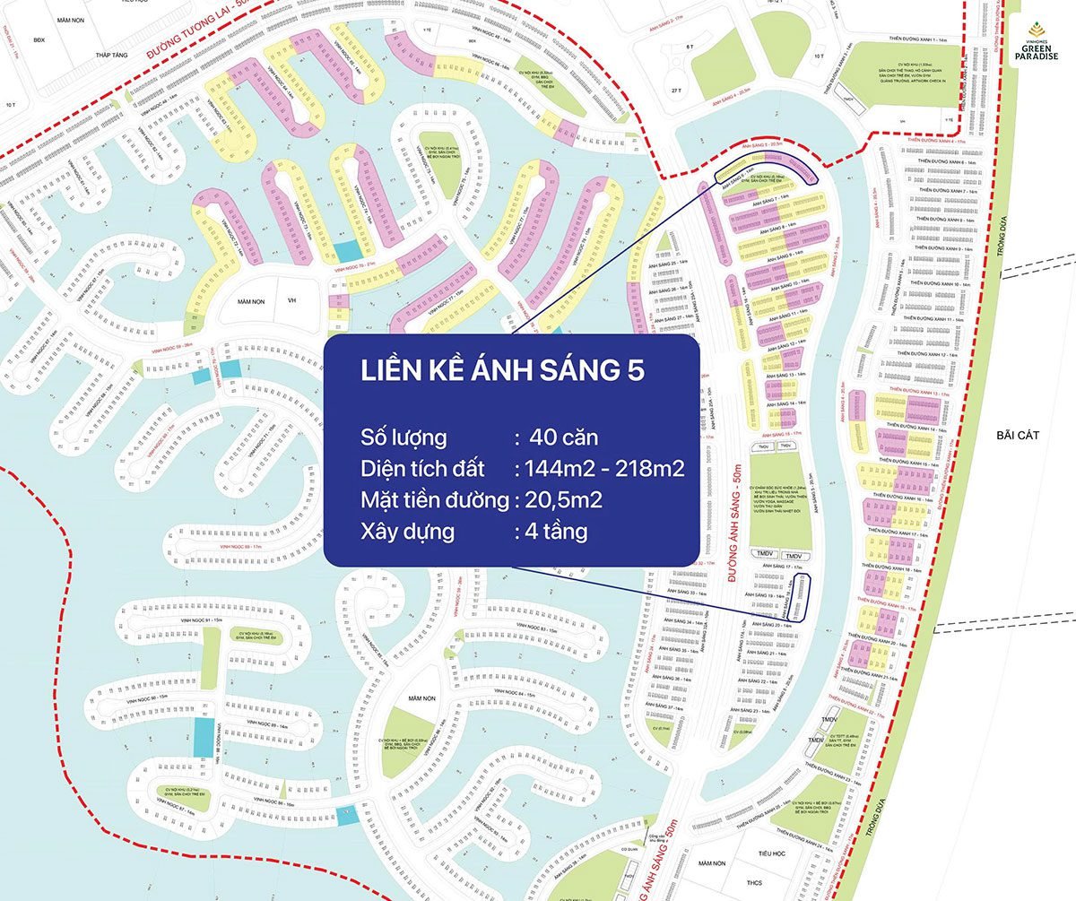 lien ke anh sang 5 phan khu vinh ngoc